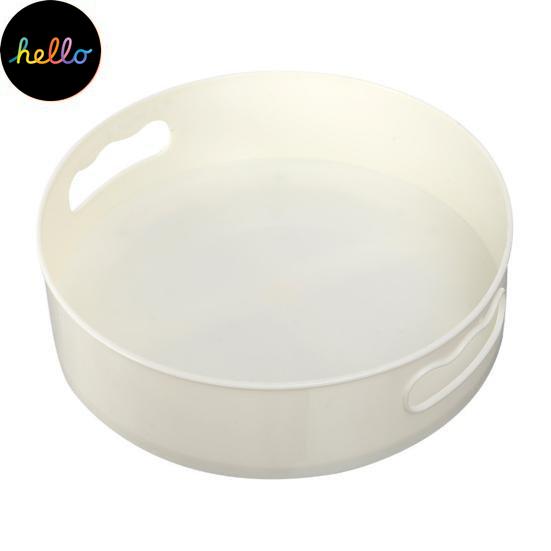 360 Storage Non-slip Tray Degree Rotating Plastic Multifunctional Cosmetic Snack Fruit Seasoning Box for Kitchen