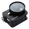 PULUZ Gehäuseschale CNC-Aluminiumlegierung Schutzkäfig mit Versicherungsrahmen und 52-mm-UV-Objektiv für GoPro HERO /7 Schwarz /6 /5
