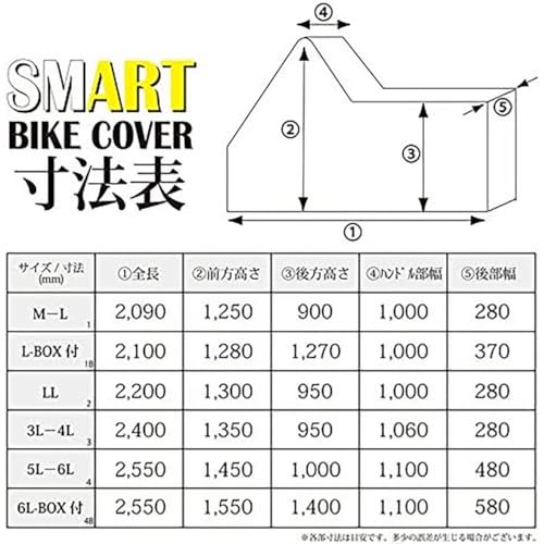 [Amazon.co.jp Exclusive] OSS (Osaka Fiber Materials) High-Performance Smart Bike Cover, 6L-BOX Size, AMZBC01-4B, Silver