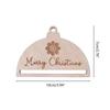 6pcs DIY Woven Rope Christmas Tree Ornaments Unfinished Wood Slices Decorations