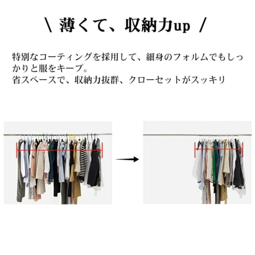 MIGABER Arched Hangers, Set of 30, Non-Slip, Prevents Clothes Drying, Non-Slip, and Keeps Clothes Dry. Stylish, Non-Slip, and Non-Slip Clothes Hangers