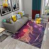 Colorful Cartoon Sunrise Rug Bathroom Entrance Non-slip Mat Kitchen Living Room Children's Bedroom Decorative Floor Rug