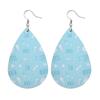 Summer Fashion Lightweight Faux Leather Earrings for Women Fruit Leaf Beach Teardrop Drop Dangle Earrings Jewelry Gift Wholesale