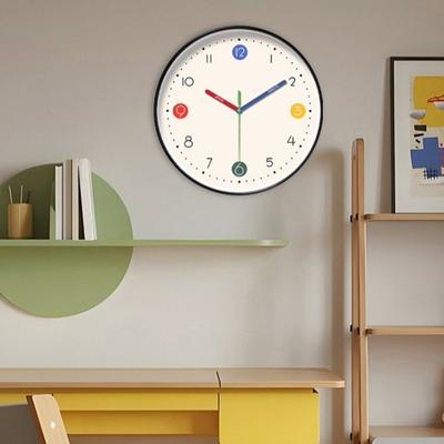 Mute Electronic Color Clock Colorful Learning Wall Hanging Clock Early Education Wall Clock  Home