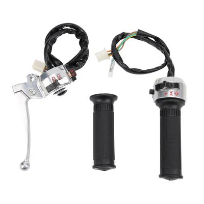 Throttle Grip Assembly Brake Lever Handlebar Grip Switch with Wiring Harness for Monkey Z50 50CC