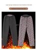 Men's Winter Velvet Set for Seniors: Warm Cotton Jacket and Pants