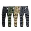 Men's Casual Pants for Spring and Autumn, American-Style Loose Cargo Pants with Multiple Pockets and Jogger Cuffs, Export Surplus with Tags Removed