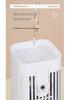 Portable Desktop Air Cooler with Night Light - Compact Household Electric Fan for Indoor Cooling and Humidification