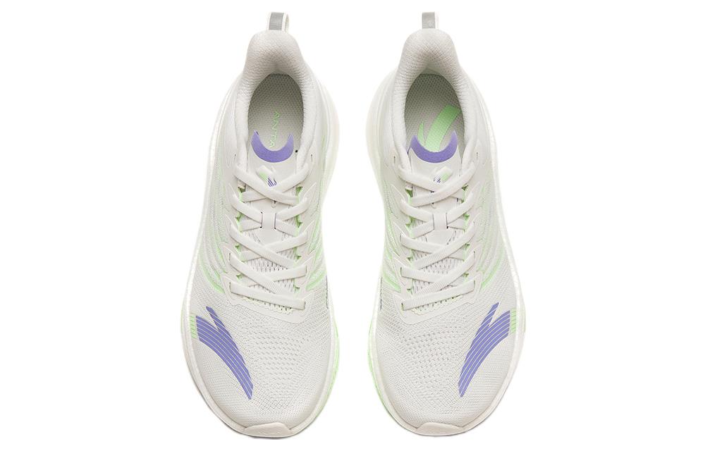 Women's Sneakers Anta MACH 3.0 Cushioning Abrasion Resistant Lightweight Low top Running Shoes Women's White