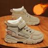 Winter Martin Boots Children's Snow Hiking Boots High Top Plus Velvet Thickening Shoes for Boys Girls Outdoors Walking Sports Wear-resistant