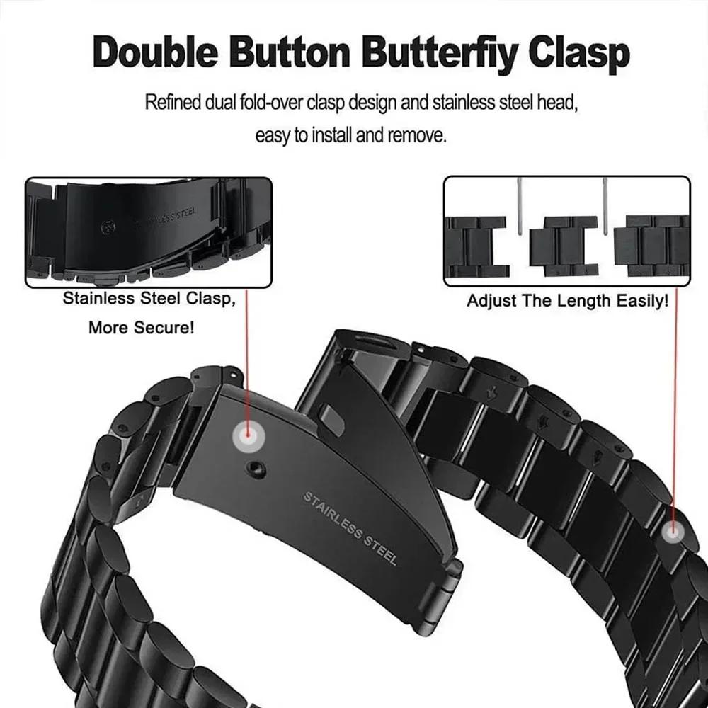 Quick Fit 22mm 26mm Stainless Stee Strap For Garmin Watch Fenix 7X 7 Solar 6x Pro/Fenix 6 Pro /Fenix 6 Sapphire /Forerunner 935