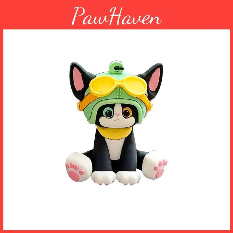 Pilot Cat German Keychain With Bell Design For Car Keys And Childrens Gift