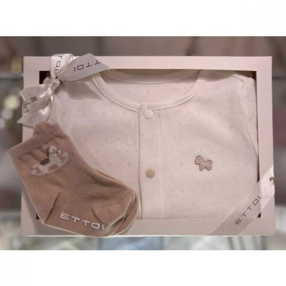Ettoi Socks Set X Momo Bodysuit  Birthday  07s117905s1 Ivory/75(6M)