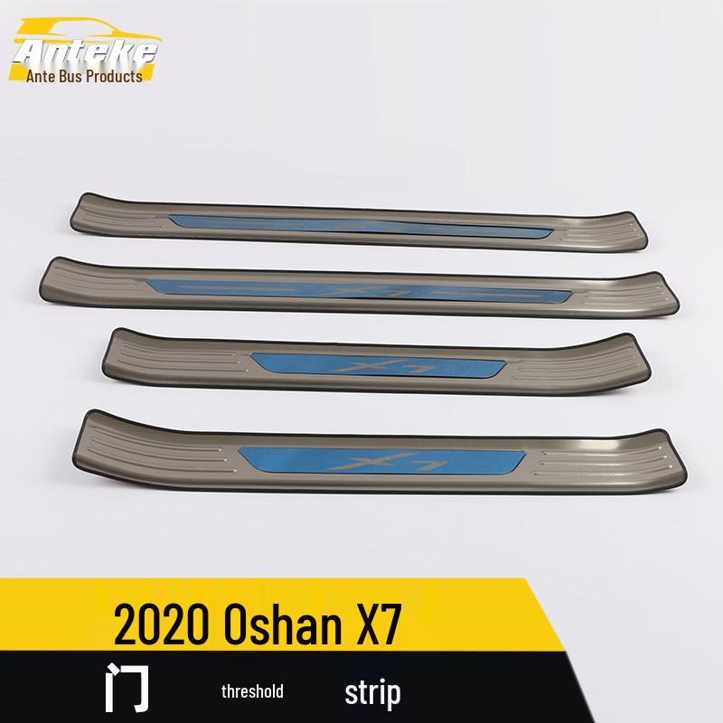 Oshan X7 2020 Stainless Steel Sill Trim & Bumper Trunk Strips