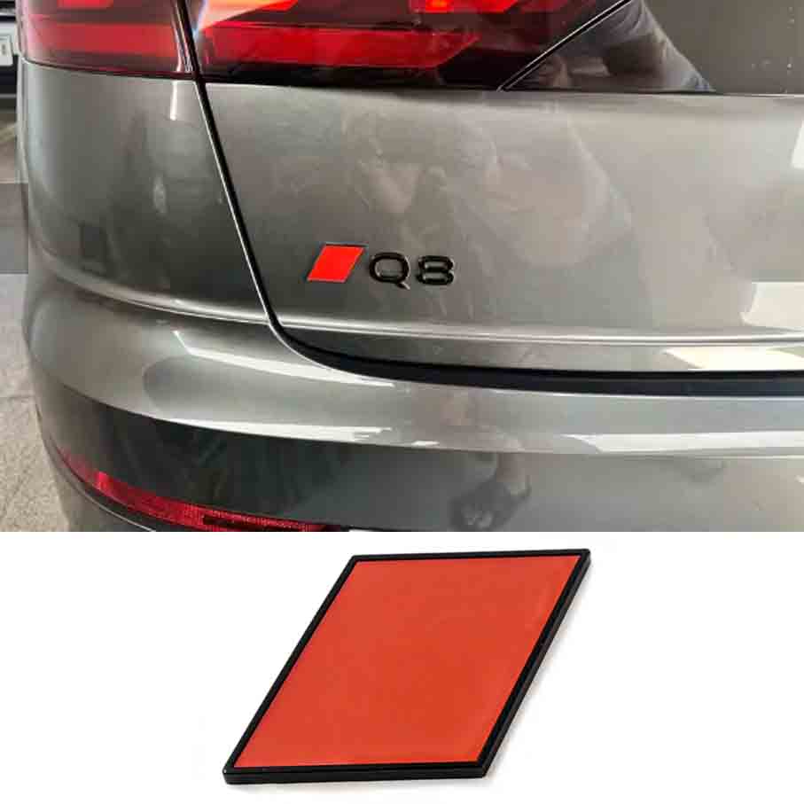 1 stuks 3D Metalen Auto Achterklep Spatbord Embleem Badge Sticker voor A3 A4 A5 A6 A7 Q3 Q5 Q7 S3 S4 S5 S6 S7 Styling Decoratie Accessoires