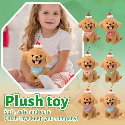Cute Pet Doll Cartoon Small Dress Up Scarf  Plush Toy Gift