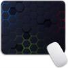 Geometric Standard Anime Mouse Pad Hexagon Edge Stitched Small Gaming Mousepad Travel Mouse Mat Non-Slip Office Mousemats