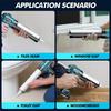 SEESII Electric Caulking Gun Cordless Cement Glass Adhesive Glue Seal Sealant Tool Wireless Glass Glue Gun for Filling Sealing