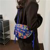 Women's Shoulder Crossbody Bag Printed Multi Pocket Small Bag Printed Ethnic Bag Casual Waist Bag Chest Bag