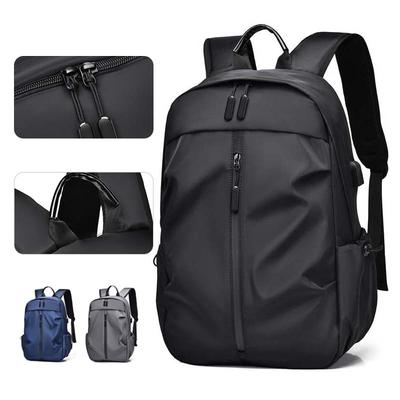 Men's Casual Large-Capacity Backpack Lightweight Burden-reduced Waterproof Solid Color Minimalist Outdoor Leisure Sports Backpack