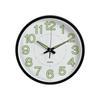 Plastic Frame Silent Quartz Clock 12 Inch Luminous Wall Clock Quiet Quiet Analog Clock  Night Use