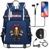 Gaming Print Backpack Large Capacity Travel Bag with USB Charging Port for Middle High School Students Boys Girls Teens