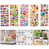 12pcs/set 3D Bubble Stickers Cartoon Style Stickers Scrapbook Album DIY Decoration Toy for Girls Boys Birthday Gifts TMZ