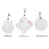 Round Badge Protective Case with Transparent Window Waterproof Hangable Portable Display Bag for Fan Supplies Gift Multi-color