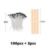 100pcs Waxed Cotton Candle Wicks Set with Stand Original Smokeless Candle Wicks Soy Oil Wax Core Woven Making Candles Supplies