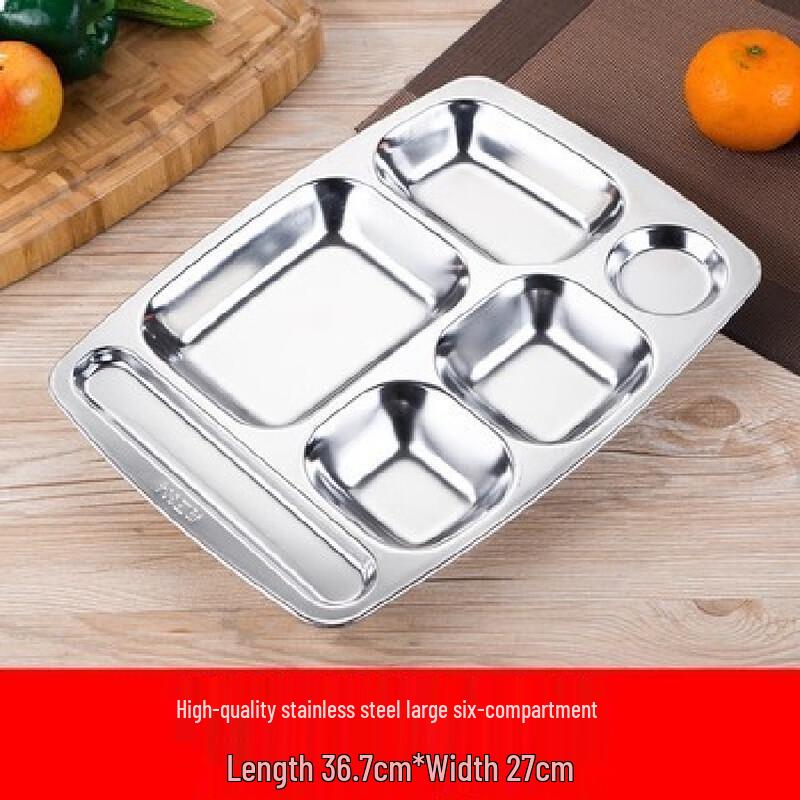 Molona Stainless Steel Round Divided Lunch Tray