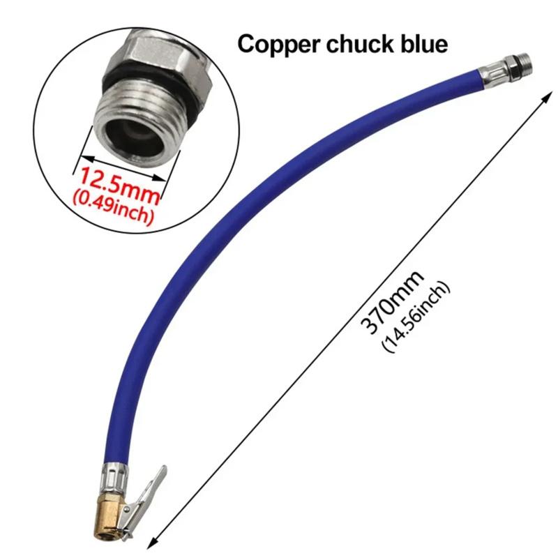 For Air Compressors Inflatable Tube 14.56Inch Anti-explosion Black Blue Inflatable Tube Car Tire Inflstor Hose