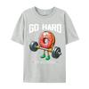 Go Hard Or Go Home Donut Weightlifting Fitness Gym Funny Party Tops Tees For Boys Brand New TShirt 3d Printed Tops Shirt
