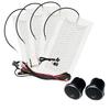 12V Car Seat Heater Universal Heat Pad 3 Level Heated Round Cushion Switch Kit Carbon Fiber  Winter Warmer 4Pcs 2 Seats