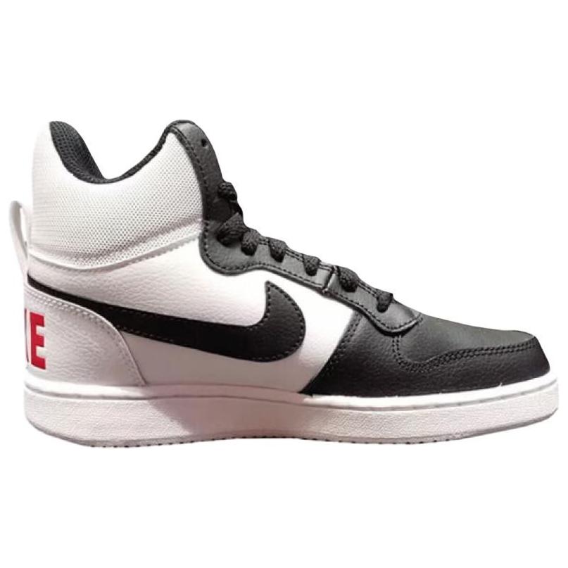 Nike  Court Borough Mid White Black University Red Women Sneakers 844906-100