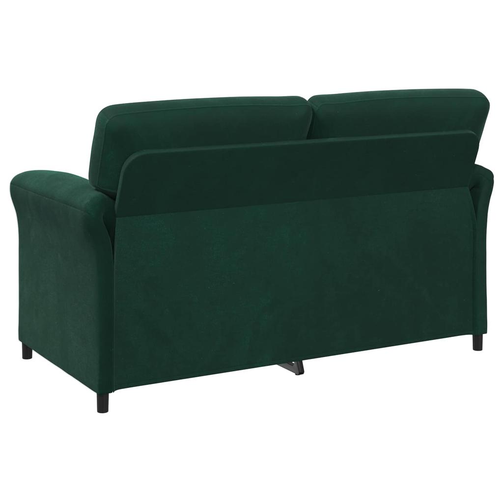 2 Seater Sofa Dark Green 158 x 83 x 95 cm Velvet