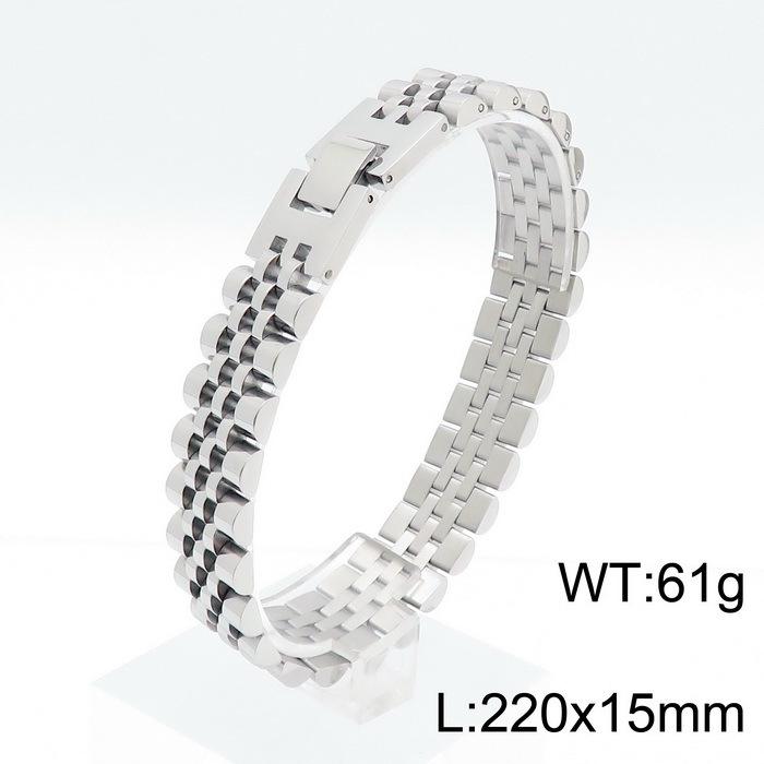Men's Trendy Titanium Steel Bracelet: Simple Japanese & Korean Watch Band Style