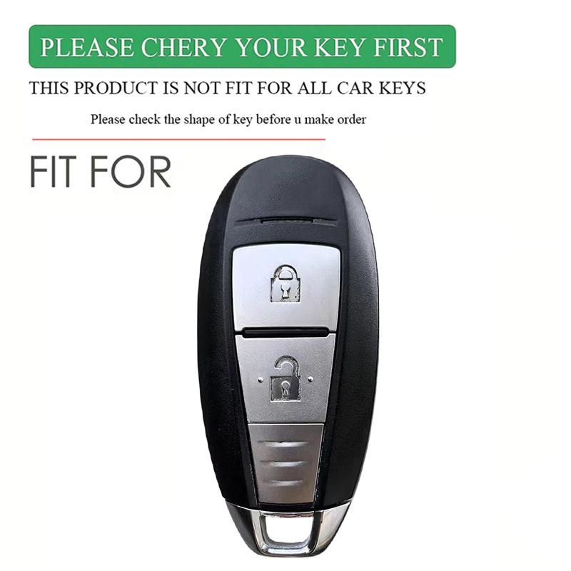 Silicone Car Smart Key Cover Case Bag Protector Keychain for Suzuki Baleno Ertiga Ciaz Ignis Kizashi Swift SX4 S-cross Vitars