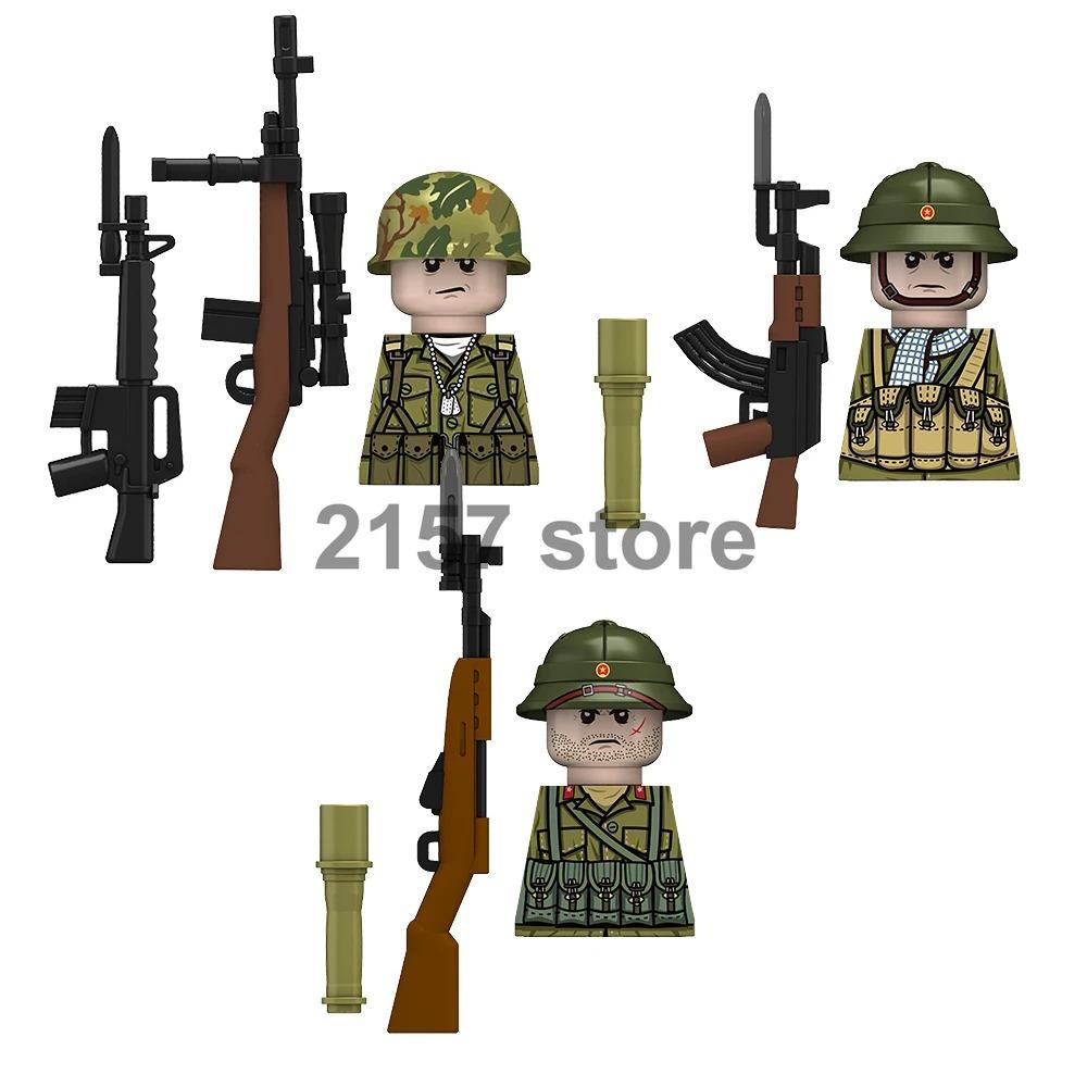 Military Soldier Figure Building Block Weapons Ranger Camouflage Vietnam War US Special Forces KSK Medical Bandit Thief Toy Gift
