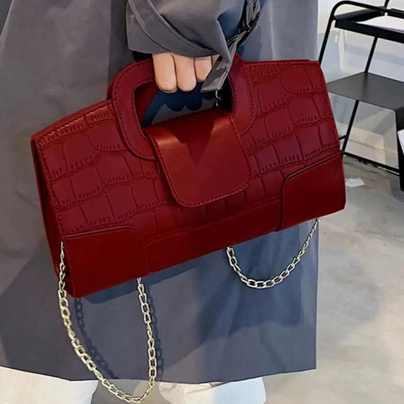 Trendige Ketten-Umhängetasche Damen Kleinserien-Design Baguette-Handtasche Vielseitig Ins Beliebt Mini-Quadratische Tasche Handheld