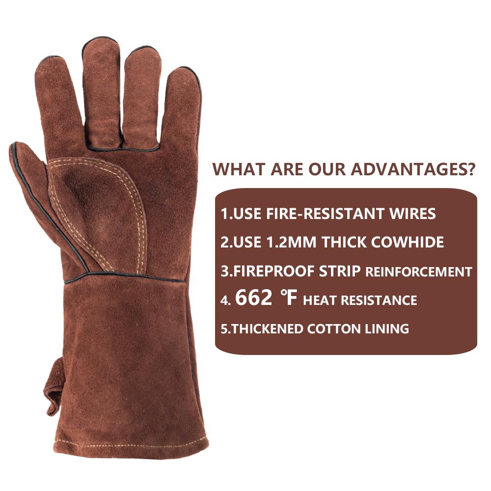 14inches Tig Welder Gloves Guantes Soldador Tig Welding Gloves Luvas De Soldador Tig