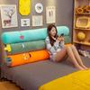 Washable Cylindrical Bolster Pillow for Sleeping, Leg Clamping, and Back Support
