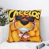 Kissenbezug Lebensmittel-Aufdruck C-Cheetos Gemütlich Kissenhülle für Stuhl Sofa Heimdeko Retro Trendige Kissenbezüge