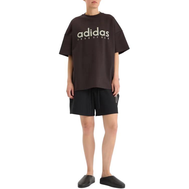 adidas x FEAR OF GOD Atheltics Quickdry T-Shirt Asia Sizing 'Night Brown' Men's JZ4893