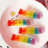 Süße Bären Candy Farbe Haarspangen Barrette Bunter Haarclip Jelly Farbe Gummy Kopfschmuck Mädchen Frauen Haarspange Entenschnabel-Clip Kopfschmuck