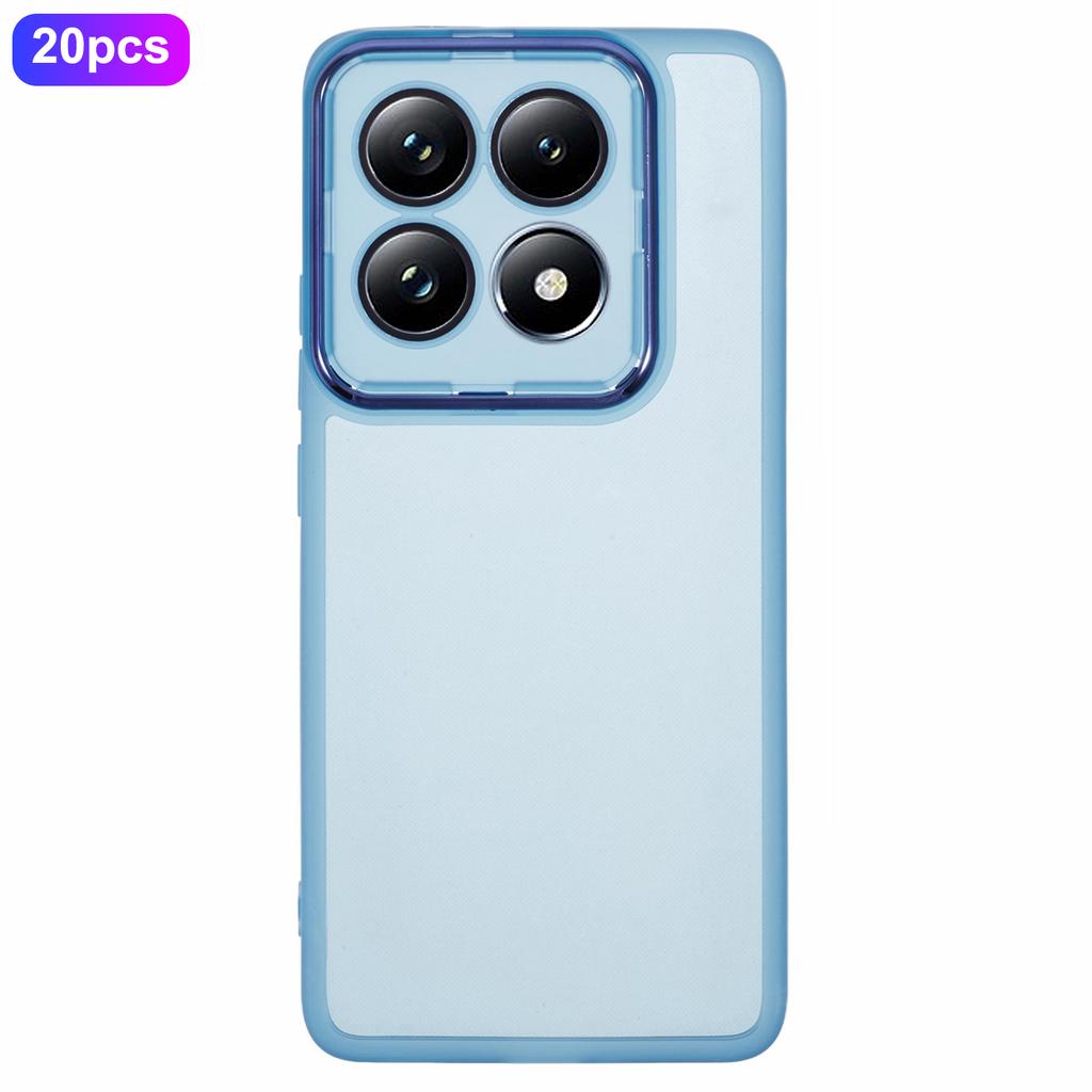 Bulk Purchasing 20Pcs For Xiaomi 14T Case Electroplated Camera Frame TPU Phone Cover Precise Cutouts