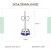 925 Sterling SilverTanzanite Stud Earrings for Women Luxury  Gemstone Simple Fine Jewelry Accessories Party Wedding  Gift