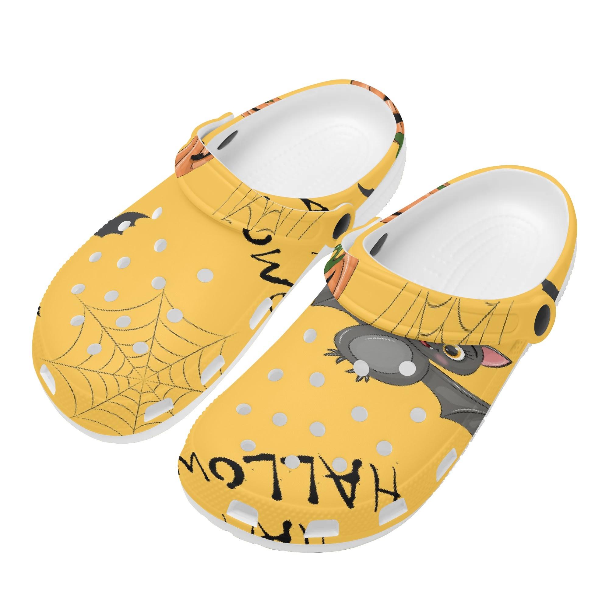 Pattern Printed EVA Clogs Men Women Breathable Lightweight Slip On Casual Footwear Soft Summer Sandals Casual Daily Wear 36 белый