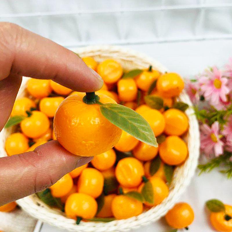 Realistic Mini Fake Oranges - Plastic Fruit Model for Photography, Home Decoration, Display Props