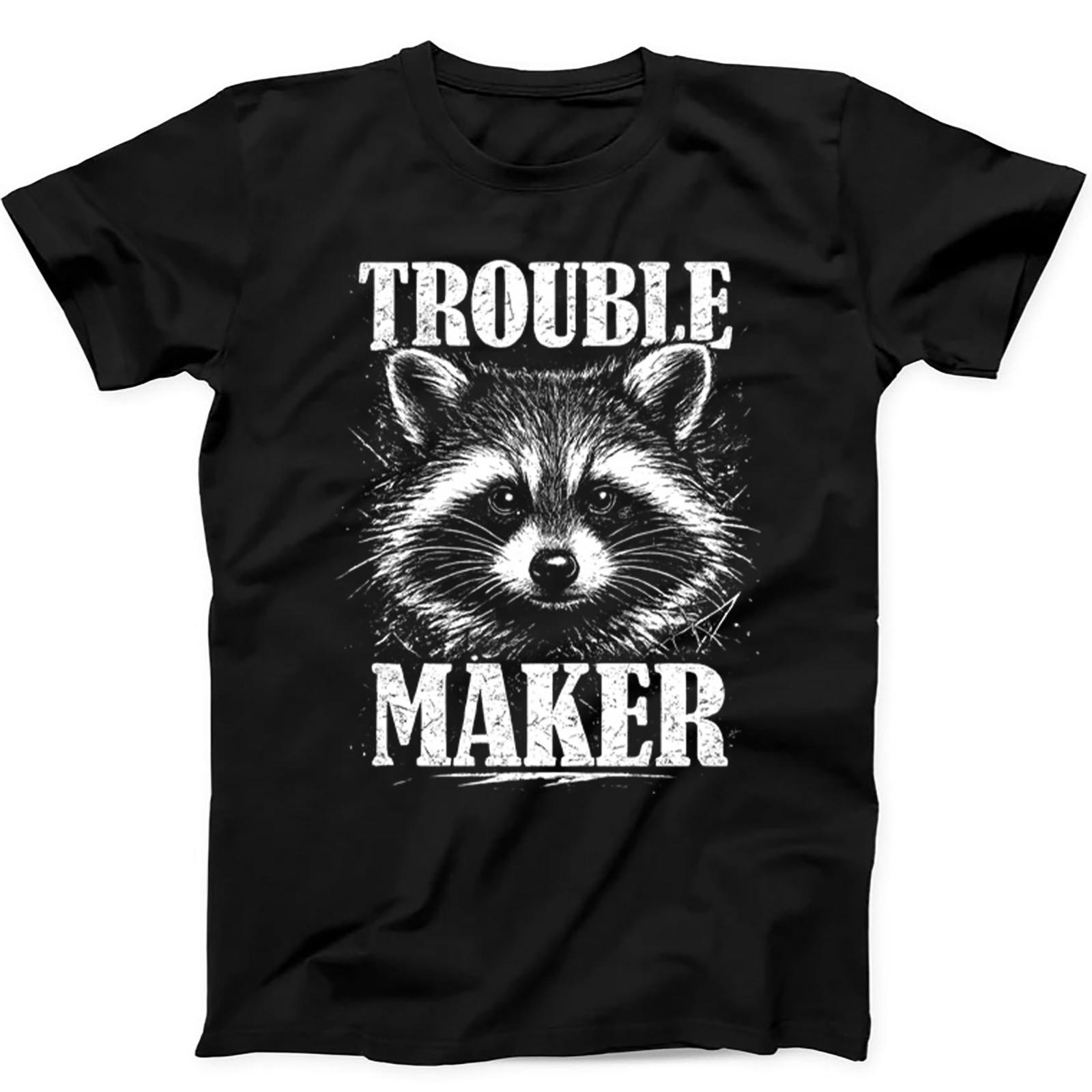 Raccoon Trouble Maker Meme Funny T Shirt Sweatshirt Hoodie 655 S разноцветный