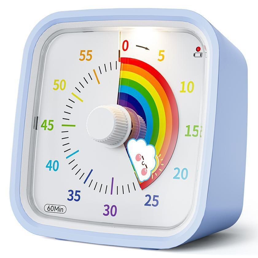 60 Visual Minute Timer Cartoon Dinosaur Silent Disk Timer For Kids And Adults